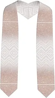 [SKKNT] Glittery Pretty Pattern Print Graduation Shawl Stole For Academic Commencements Honor Sash Congratulations Gift