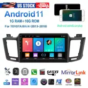 For Toyota RAV4 2013-2018 Apple Carplay 10.1" Car GPS Stereo Radio Android 11.0 (for: Toyota)