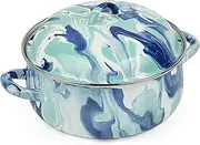 [Golden Rabbit] Enamelware - 4qt Dutch Oven (Lagoon)