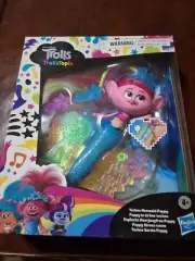 TROLLS TrollsTopia Techno Mermaid Poppy Doll Dreamworld Tail Lights Up “NEW”