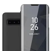 Samsung Galaxy S10 PLUS Case - Smartview Design with Mirror TOURMALINE BLACK