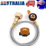 Camping Stove Propane Refill Adapters Flat Cylinder Tank Coupler Connector