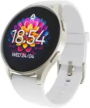 RYZE Gene Smart Watch with AMOLED and GPS White + Mint