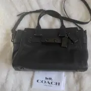 Coach Swagger Calf Leather Carryall Satchel Bag Purse #37732