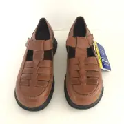 DR. SCHOLLS Shoes Double Air Pillo Brown Leather Casual Comfort 7.5M