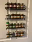 Kitchen Spice Rack Cabinet Shelves Jar Bottle Storage Organizer Wall Mount 4PCS