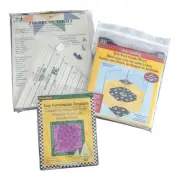 Quilting Block Templates Set Lot/3 Omnigrid Kaleidoscope Dritz Mirrors Tri-Recs