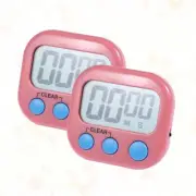 2 Pcs Digital Timer Clock Small Kitchen Timer Electronic Clock Timer