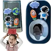 Kids Automatic Toothpaste Dispenser - Cute Wall Mounted Tooth Brush Stand Set 3 - Punch-Multifunctional Stable Tooth Brush Holder, Tooth Brush Organization for Bathroom