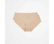 Target 2 Pack Bonded No Show Hipster Briefs - Brown