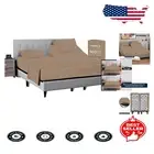 Elegant 600 Thread Count King Sheet Set for Adjustable Beds - Easy Care - Beige
