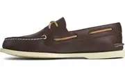 Sperry Men's Authentic Original 2-Eye Wide Boat Shoe - Brown Leather -size 12