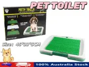 Pet Dog Pad Toilet Potty Training Indoor Portable Grass Pad Mat Pet Loo Tray AU