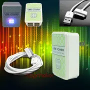 50X 4 USB PORT HUB AC WALL ADAPTER+6FT CABLE POWER CHARGER SYNC WHITE GALAXY TAB