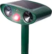 Ultrasonic Animal Repeller, Solar Powered Animal Repellent, Waterproof Animal Deterrent Devices Outdoor Repels Cat, Dog, Fox, Derrent, Rat, etc (G4)