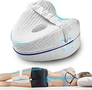 Vertdens Leg Pillow, Additional Give Away Value $11 Spare Pillowcase, Knee Pillow for Side Sleepers, Leg Pillows for Sleeping,Knee Cushion for Sleeping,Suitable for Relieving Leg, Back, Knee Pain…