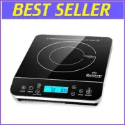 Silver Induction Cooktop with Touch Panel - Automatic Shut-off & Safety Features