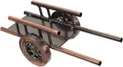 Retro Vintage Iron Trolley Model Decor for Home Bar Wine Cabinet Accents