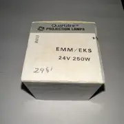 GE EMM/EKS 24V 250W Quartzline Projection Lamp New NOS