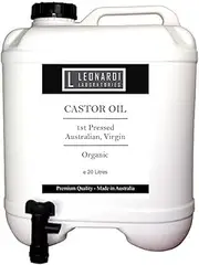CASTOR OIL VIRGIN COLD PRESSED HEXANE FREE ORGANIC 20 LITRES