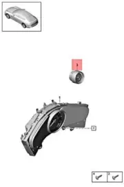 Genuine PORSCHE Panamera 97A 97B 97C Stopwatch 973919203QOL8 (for: Porsche)