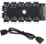 EMSea 5V 3 Pin ARGB Hub for 3 Pin 5V Addressable RGB Headers/Controllers 1 to 11 Ports 12 Way 5V 3 Pin RGB LED Splitter Hub with 50cm 3 Pin RGB Extension Cable