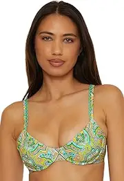 [BECCA] Women's Martinique Underwire Bikini Top, Adjustable, Swimwear Separates