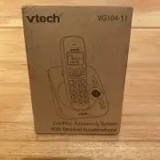 VTech VG104-11 DECT 6.0 Cordless Phone with Answering Machine Black