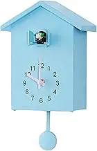 Modern Wall clock - Cuckoo Wall Clock Battery Operated, Timed Alarm Clock Bird Clock - Wall Decor Cuckoo Clock, Battery Powered Wall Clocks with Pendulum for Home Decoration, Office