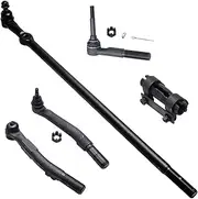 Outer Tie Rod Ends Adjusting Sleeve Drag Link & Pitman Arm Suspension Kit Replacement,4WD Front 5pc Tie Rods Kit for,Compatible with F-250 F-350 2005-2016