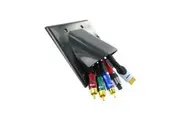 Bullnose Wall Plate Bull Nose Home Speaker/Video/HDMI Cable Management Black