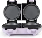 Double Mini Snack Maker Compact Treat Machine Waffle Maker Removable Nonstick