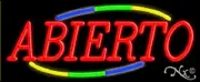 NEW "ABIERTO" 32x13 W/MULTICOLOR DESIGN REAL NEON SIGN w/CUSTOM OPTIONS 10721