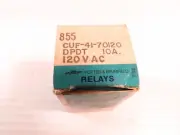 Potter & Brumfield CUF-41-70120 Time Delay Relay, DPDT 10A 120VAC, NEW