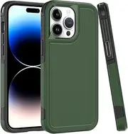 Shockproof Case for iPhone 15 Pro Max/15 Plus/15 Pro/15, Military Protection Case, Ultra-Thin Hybrid TPU+PC Anti-Scratch Anti-Skid Cover,Green,15 Plus