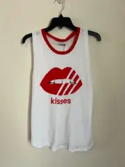 Lauren Moshi Biting Lip Kisses Tank- Size large- New with Tags