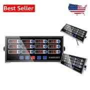 Smart LED 12-Channel Kitchen Timer with Ultra-Loud Alarm - Plug and Play Design