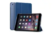 For Apple iPad mini 1/2/3/4/5 Folio Leather Smart Magnetic Flip Stand Case Cover (Navy Blue)