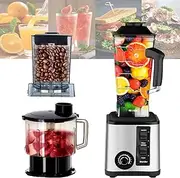 3 in 1 Kitchen Food Processor Combo,400W High Speed Blender for Juicing,Mincing and Grinding,With 11 Cup Blender,5 Cup Meat Grinder and 4 Cup Grinding Cup,Suitable for Meat,Fruit,Vegetables