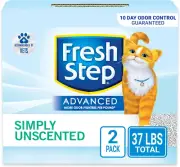 Clumping Cat Litter, Unscented, Advanced Long Lasting Odor Control Kitty Litter