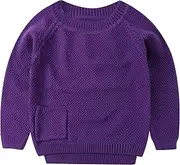 [Peecabe] Toddler Baby Girl Sweater Cotton Knitted Pullover Sweater Warm Sweatshirt Tops for Little Kids