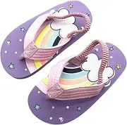 [SXYPAYXS] Toddler Flip Flops Shoes Quick-Dry Non-Slip Sandals with Back Strap Boys Girls Water Shoes for Beach and Pool