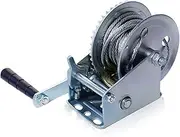 Heavy Duty Hand Winch Boat Trailer Winch Strap, Heavy Duty Manual Crank Winch, Marine Two-Way self-Locking Gear Winch Handle Crank Towing Winch for Boat Trailer Truck