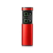 bluetooth 5.0 TWS Touch Earbuds Stereo HIFI Noise Canceling IPX5 Waterproof Handsfree Earphone With Charging Case RED COLOR