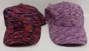 Lot of 2 Spacedye Woman's Cap Multicolor & Purple Color Adjustable