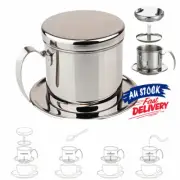 304 Stainless Steel Vietnamese Drip Coffee Pot Infuser for Home Filter Maker