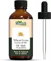 Organic Zing Wheat Germ (Triticum aestivum) Oil | Pure & Natural Essential Oil for Aroma, Diffusers, Skincare & Haircare- 30ml/1.01fl oz
