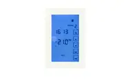 Radiant GTSW-DUAL-V Glass Fronted Dual Purpose Thermostat & Timer Switch - Vertical - White
