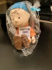 Rare VINTAGE PEANUTS 1990 APPLAUSE DOLLS STAND 40th Anniversary Charlie Brown
