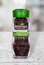 McCormick Gourmet Organic whole Black Peppercorns~ Non-GMO ~1.87oz Each